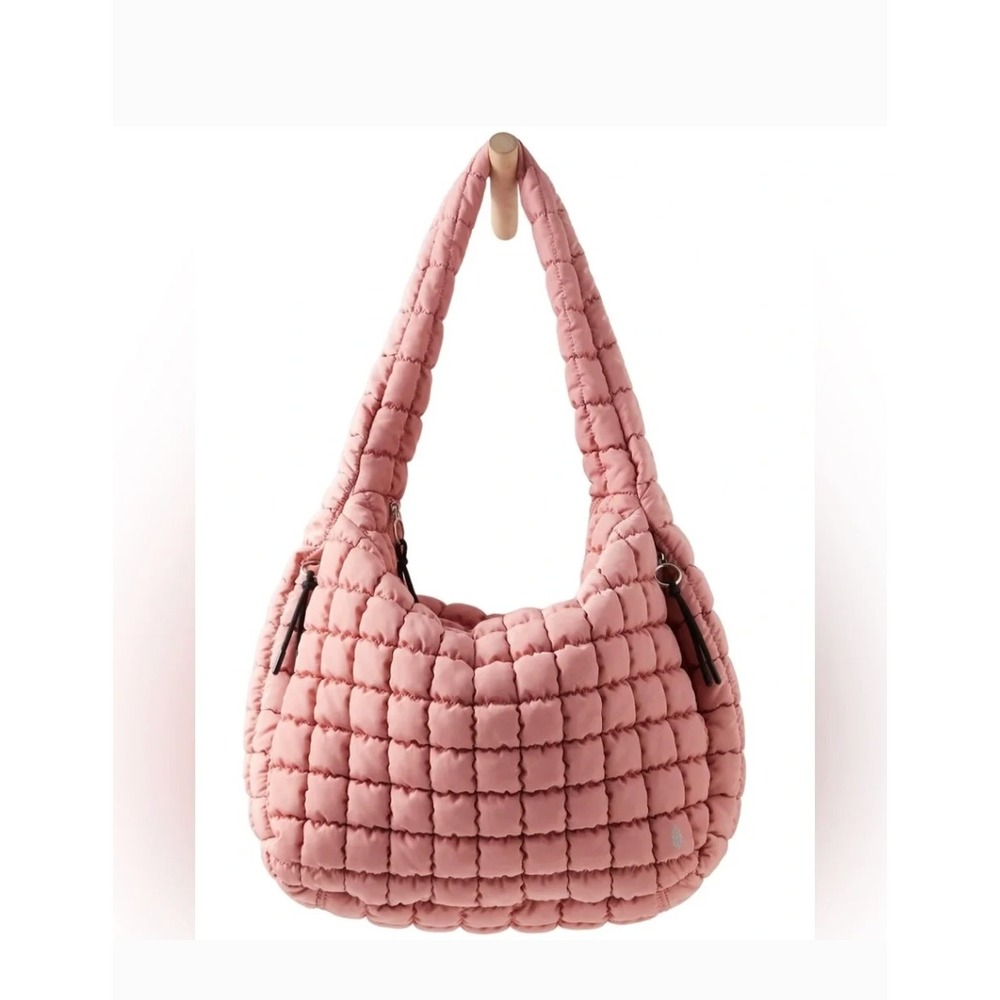 Free People Movement Quilted Carry All Bag Ballet Slippers Pink Tote OB1563662
